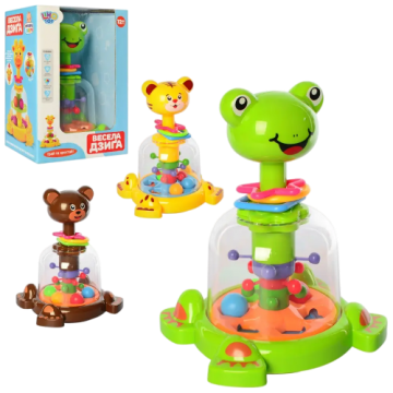 Игрушка Юла Лягушка/Тигр/Мишка  SL83012