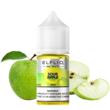 Жидкость ELFLIQ 5% 30 ml Sour Apple / Кислое Яблоко