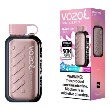 Сигарета электронная Vozol Gear Ice & Sweet 50000 5% Peach Ice