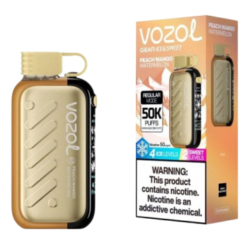 Сигарета электронная Vozol Gear Ice & Sweet 50000 5% Peach Mango Watermelon