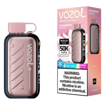 Сигарета электронная Vozol Gear Ice & Sweet 50000 5% Strawberry Banana