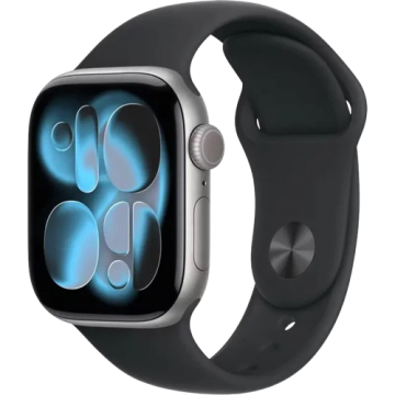 Часы-смарт Apple Watch Series 11 GPS 42mm Space Grey Aluminium MEQX4 M/L Black Sport Band