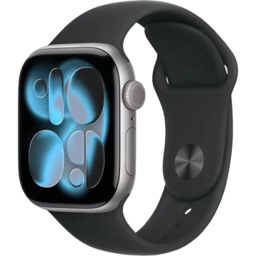 Часы-смарт Apple Watch Series 11 GPS 42mm Space Grey Aluminium MEQX4 M/L Black Sport Band 