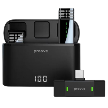 Микрофон петличный беспроводной Proove Record (Type-C + Lightning)