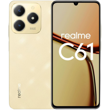 Смартфон Realme C61 (8/256) NEW Блестящий золотой